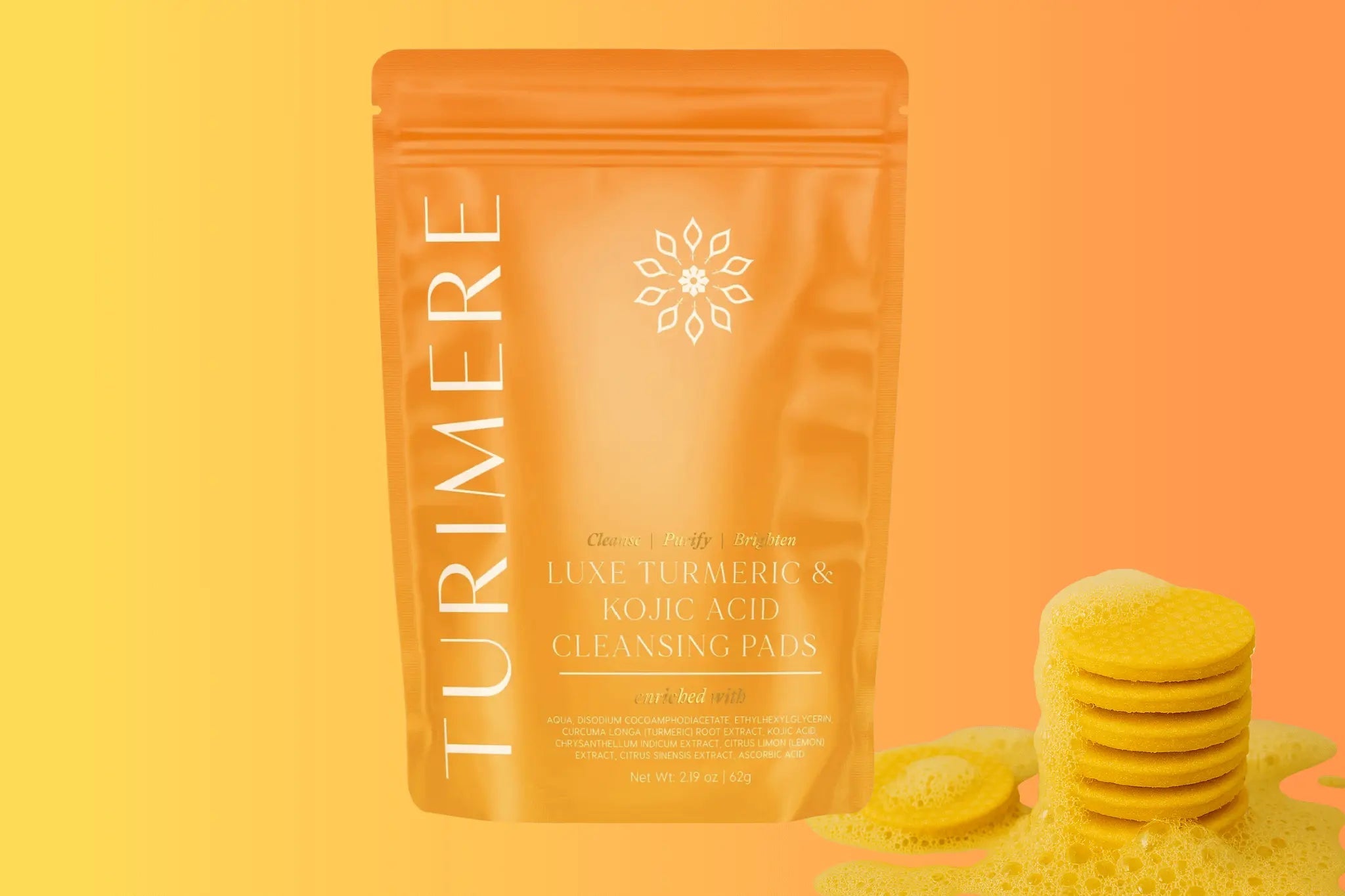 Luxe Turmeric & Kojic Acid Cleansing Pads - Turimere